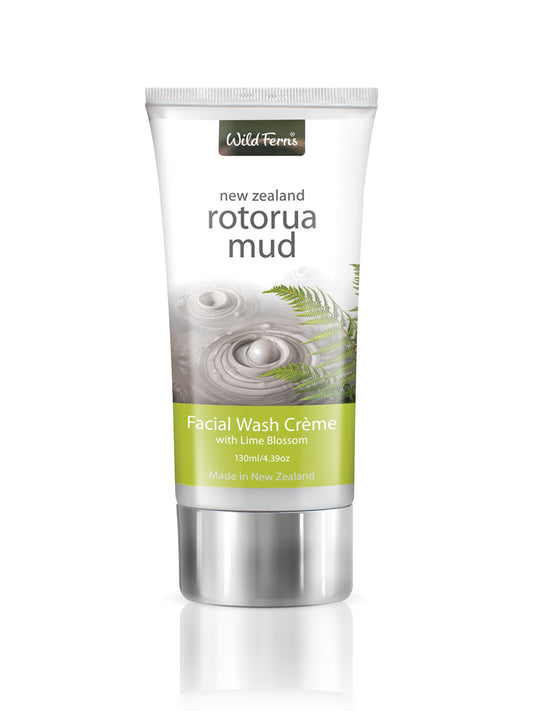 Rotorua Mud Facial Wash Crème with Lime Blossom, 130ml