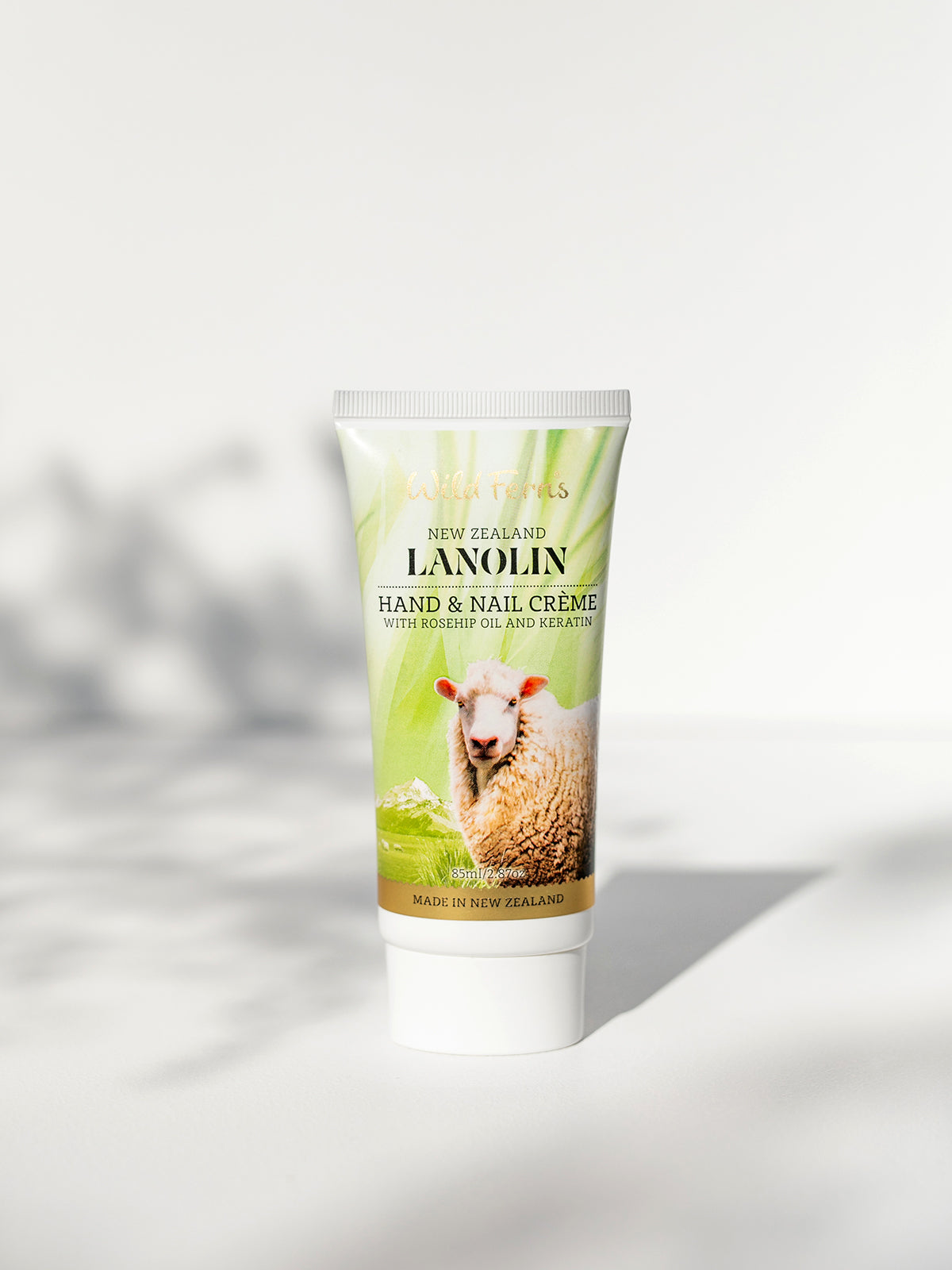 Lanolin Hand and Nail Crème with Rose Hip and Keratin, 85ml