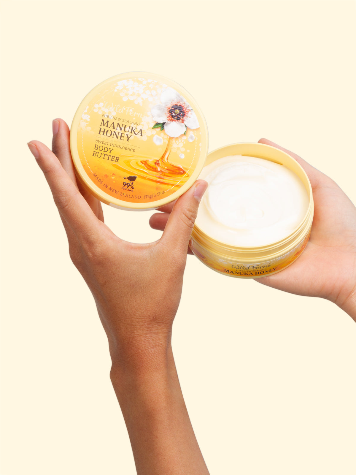 Wild Ferns Manuka Honey Sweet Indulgence Body Butter, 175g Hand
