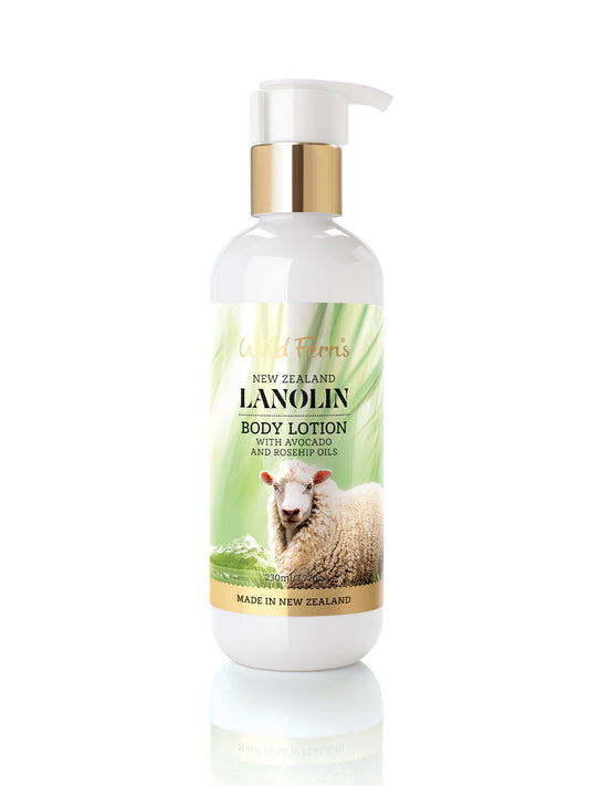 Lanolin Body Lotion and Avocado and Rose Hip Oil, 230ml