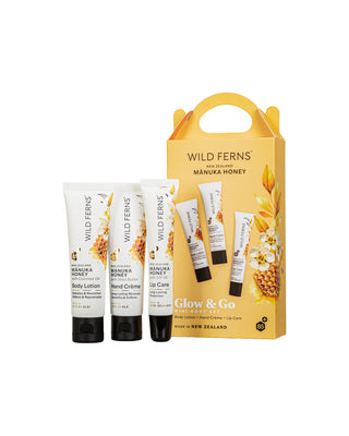 Wild Ferns Mānuka Honey Glow & Go Mini Body Gift Set