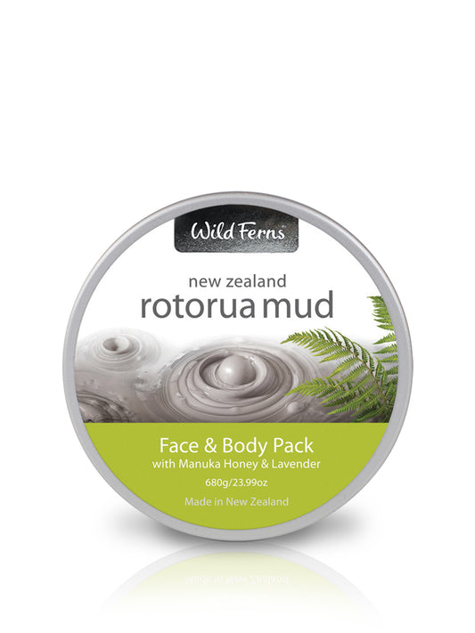Rotorua Mud Face & Body Pack with Manuka Honey & Lavender, 650g
