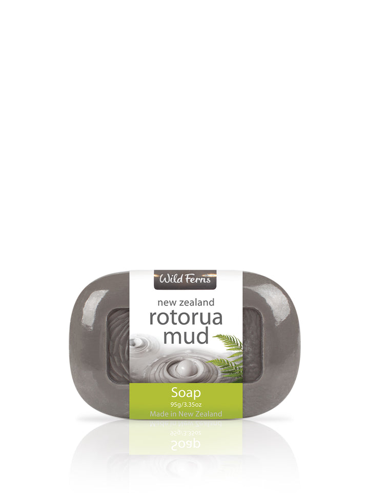 Wild Ferns Rotorua Mud And Manuka Honey Soap - New Zealand Natural Cleanser For Face And Body