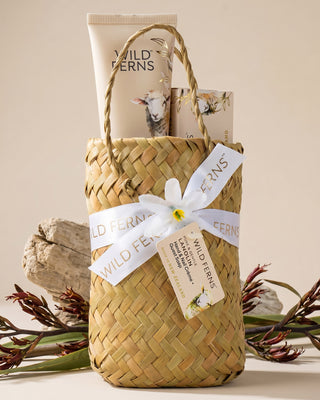 Lanolin Woven Basket Gift Set
