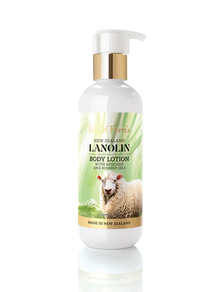 Lanolin Body Lotion and Avocado and Rose Hip Oil, 230ml – Wild