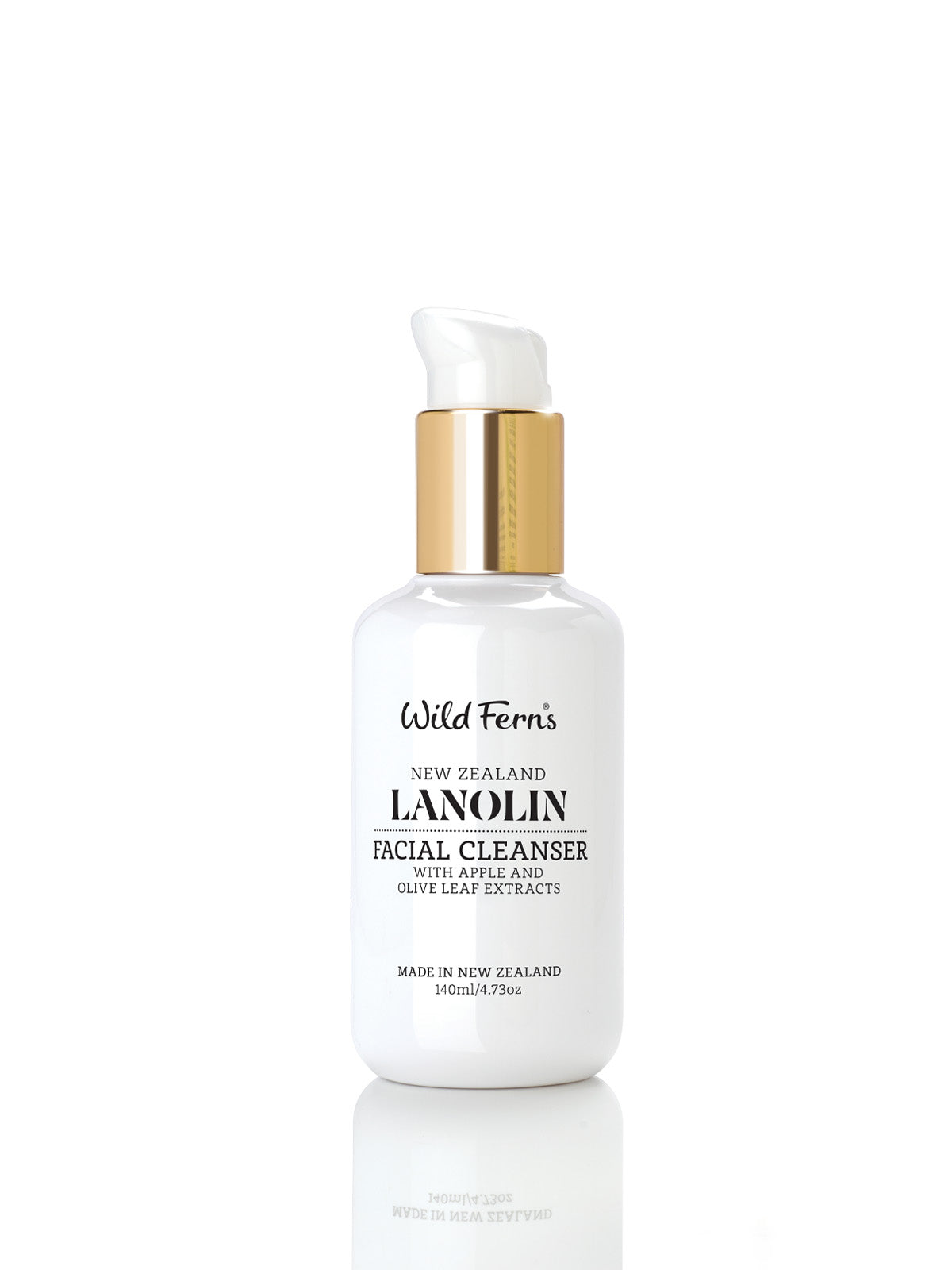 Wild Ferns Lanolin Facial Cleanser with Apple and Olive Leaf Extracts, 140ml - Main Image