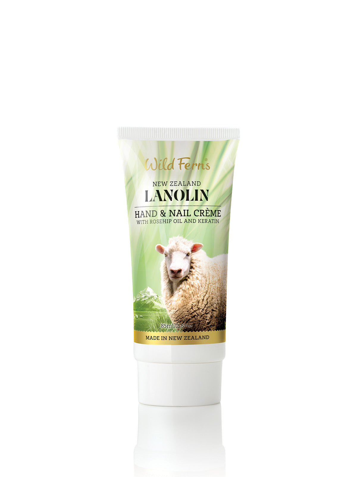 Wild Ferns Lanolin Hand and Nail Crème with Rose Hip and Keratin, 85ml - Main Image