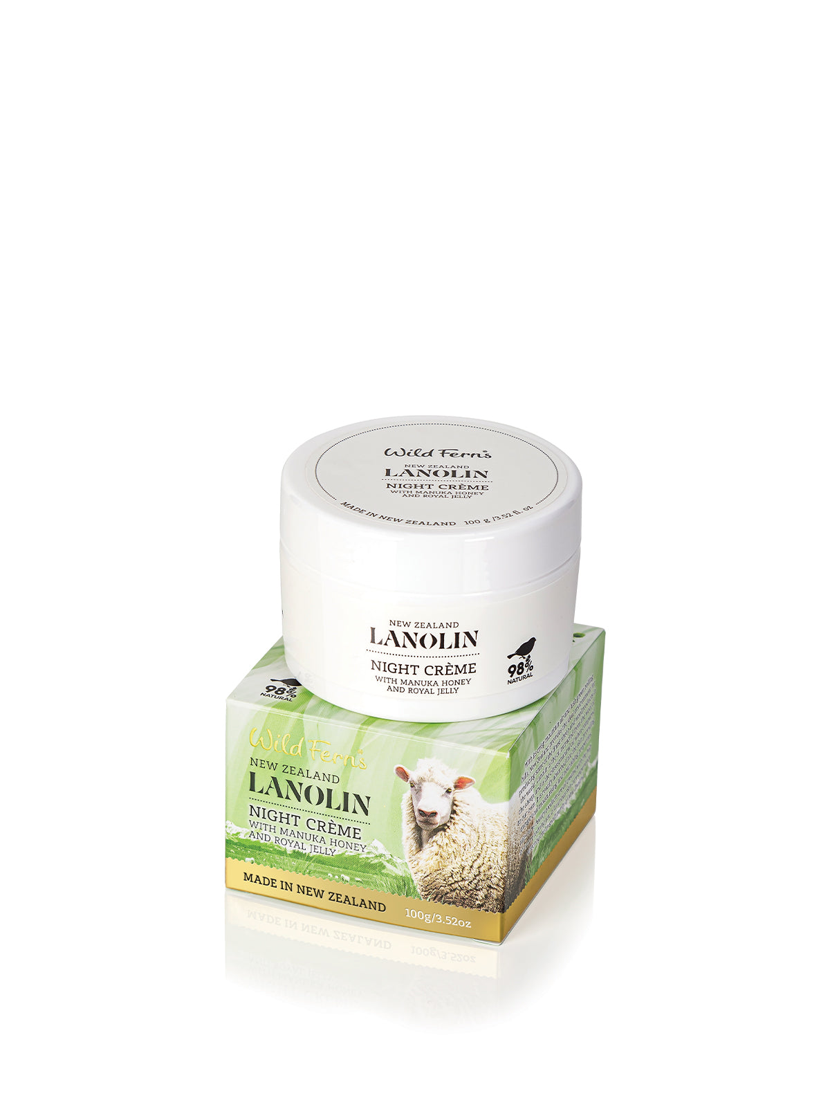 wild ferns lanolin night Cream with manuka honey and royal jelly