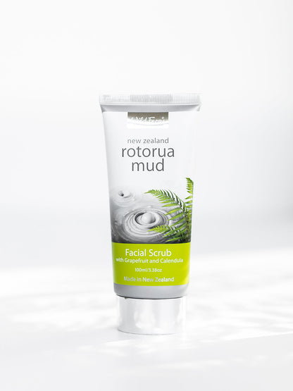 Rotorua Mud Facial Scrub with Grapefruit & Calendula, 100ml